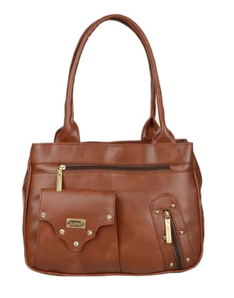 TASCHEN Women Casual Travel/Office Handbag (tan)