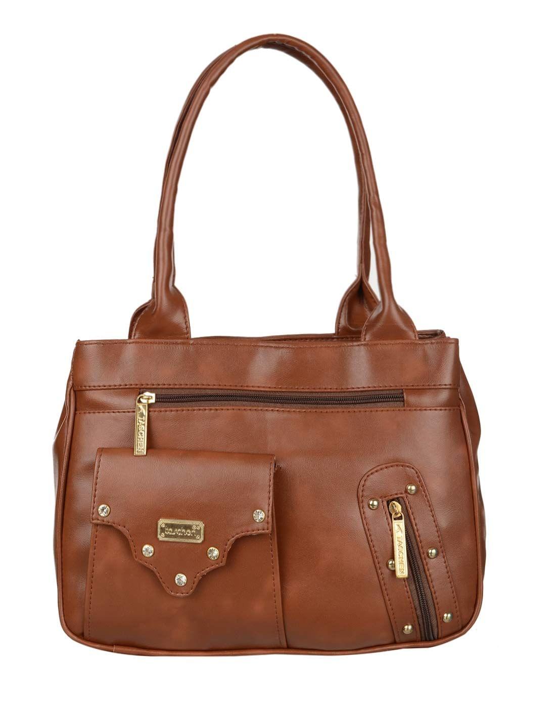 TASCHEN Women Casual Travel/Office Handbag (tan)