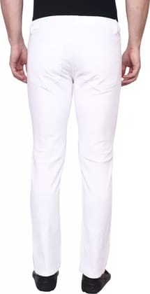Men Regular Mid Rise White Jeans