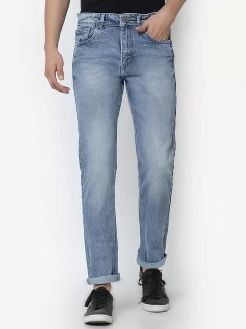 Buy Men's Waggish Sky Blue Baggy Jeans Online | SNITCH
