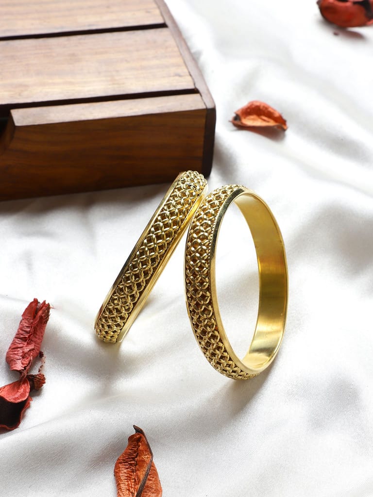 Gold Color Bangle Size 2.6 - Bangles & Bracelets | Buy online on ZillyBuy
