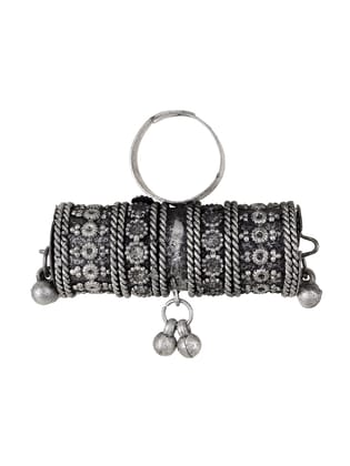 Cardinal Oxidized Metallic Color Adjustable Ring