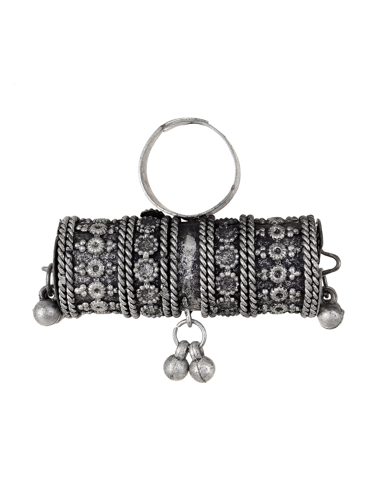 Cardinal Oxidized Metallic Color Adjustable Ring