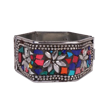 Cardinal Oxidized Multicolor Minakai Stone Adjustable Bracelet Cardinal Oxidized Multicolor Minakai Stone Adjustable Bracelet