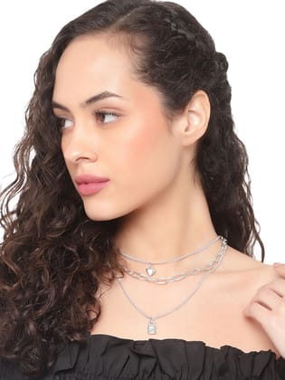 Cardinal Silver Color Necklace Chain