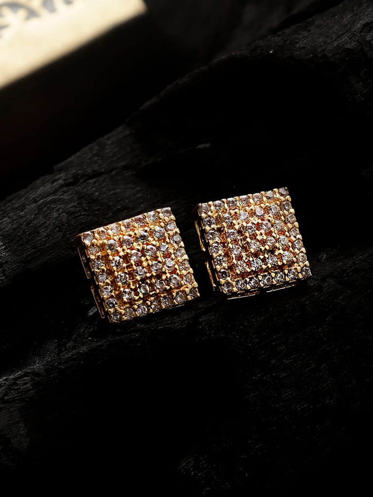 Cardinal American Diamond Gold Plated Brass Earrings Set - Earrings | Buy online on ZillyBuy