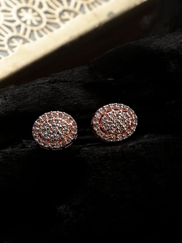 Cardinal American Diamond Rose Plated  Earrings Set - Earrings | Buy online on ZillyBuy