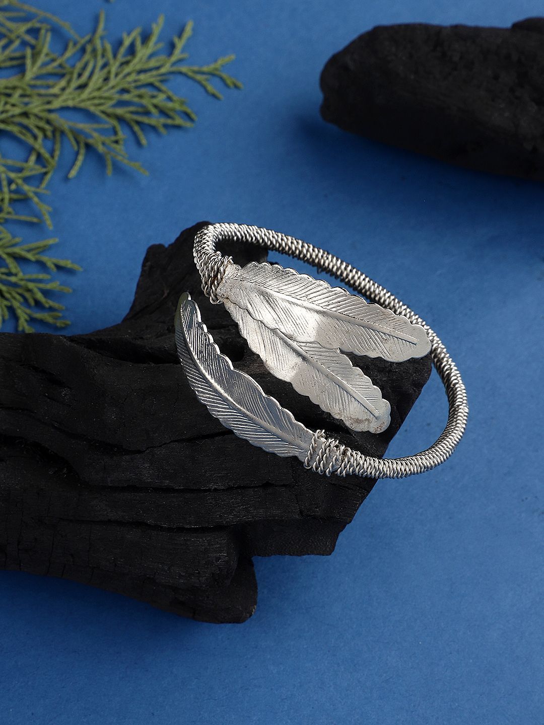 Cardinal Oxidized Silver Color Adjustable Bracelet