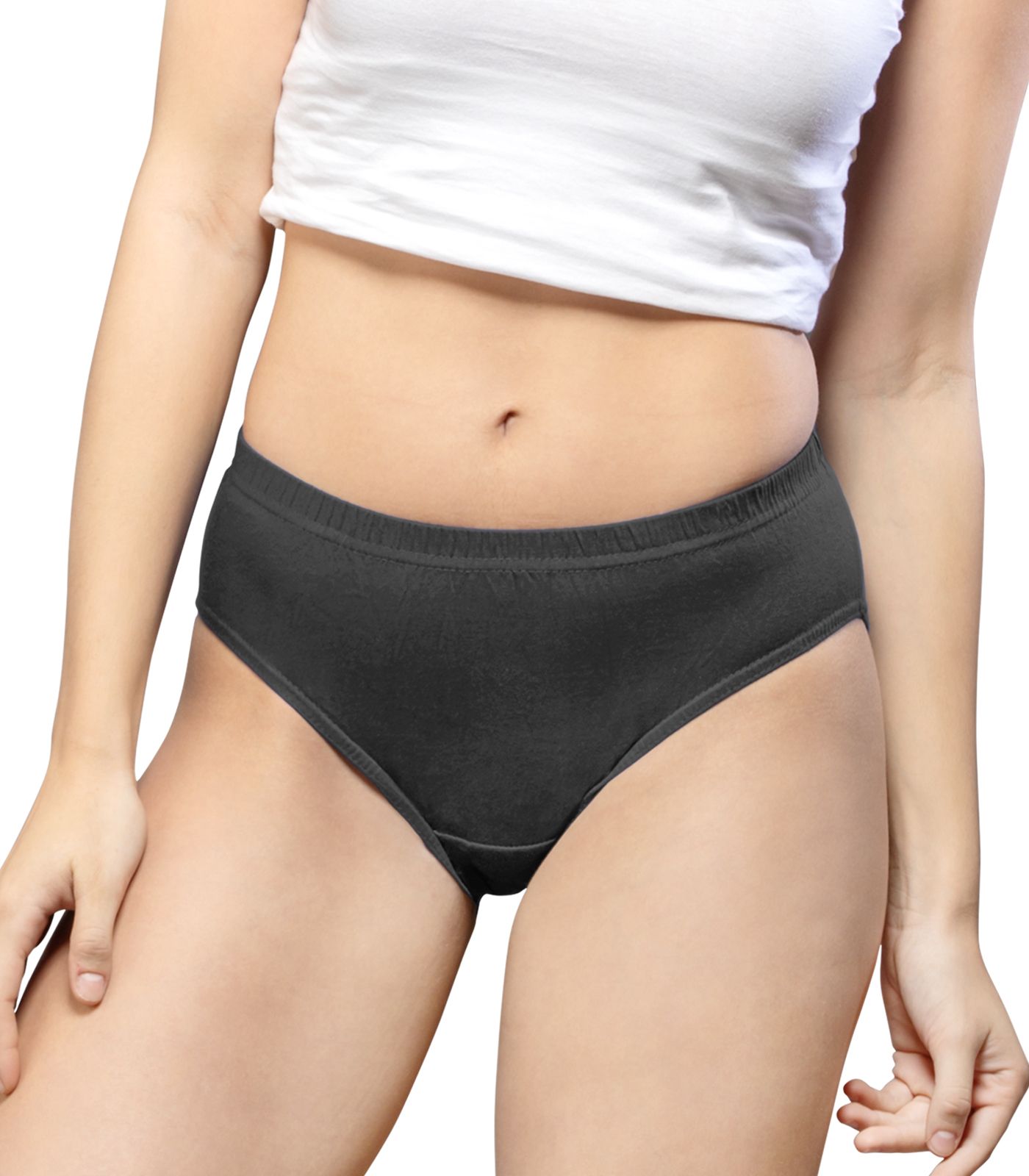 NRG Womens Cotton Assorted Colour Panties ( Pack of 1 Coffee Brown ) L01 Hipster