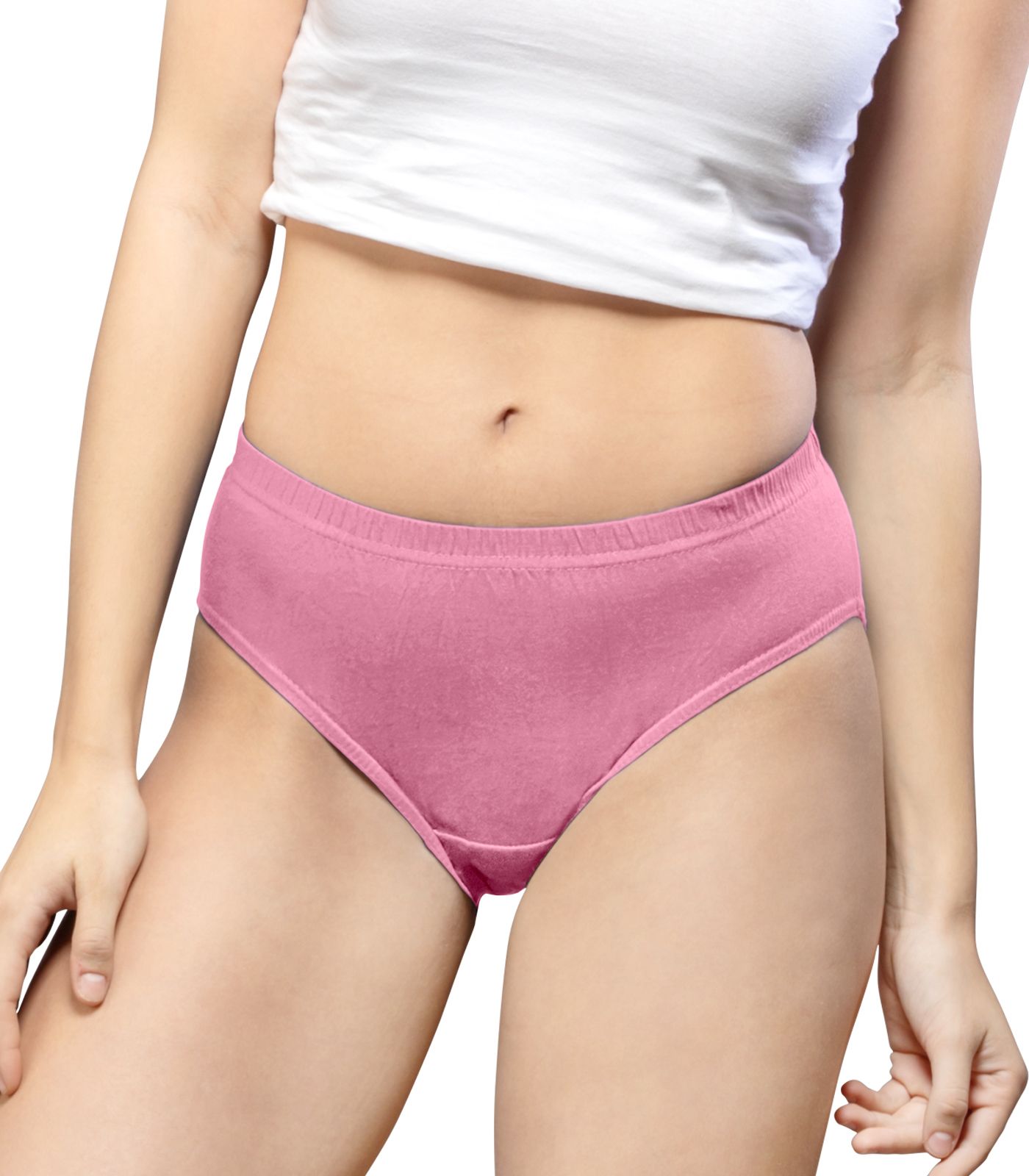 NRG Womens Cotton Assorted Colour Panties ( Pack of 1 Pastol Pink ) L01 Hipster