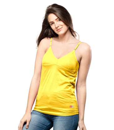 NRG Womens Cotton Assorted Colour Bra Slips ( Pack of 1 Yellow ) L14 Camisole