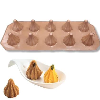 Skytail Modak Shape Chocolates Mould - 10 Cavities