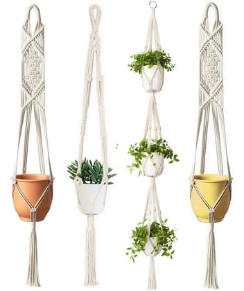 Macrame Plant Hanger | Set of 4 Designs