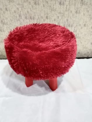 Stool kids, 12 inch with box, plain, red