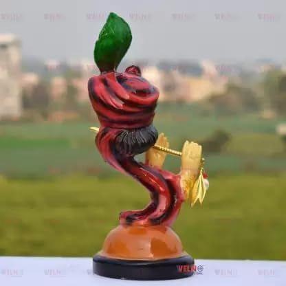 Veeradhyaenterprises Face Krishna Statue with Murli Finish, Krishna Ji Murti Decorative Showpiece