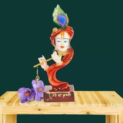 Veeradhyaenterprises Once and Again Krishna Idol for Gift Home Decor