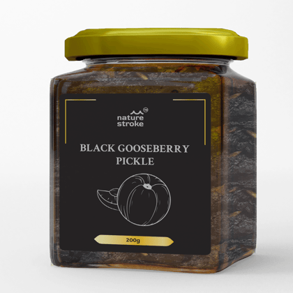 Nature Stroke Black Gooseberry Pickle 200 gm | Amla Pickle | Amla Achar | Gooseberry Pickle | Nellikai Pickle