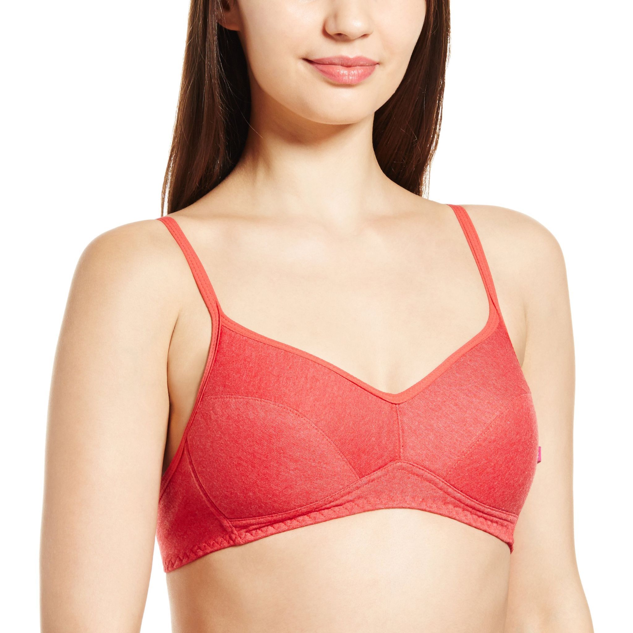 Enamor Women's Non-Wired Bra -32C (Tomato Red)
