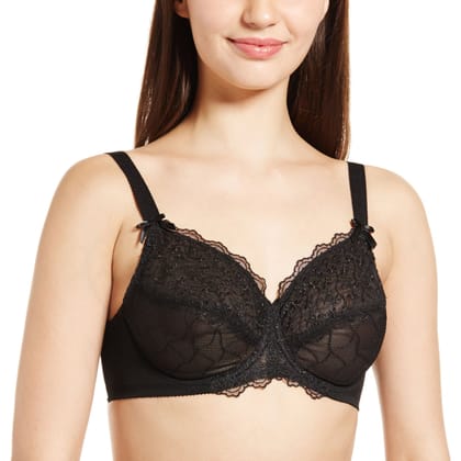 Enamor Women's Wired Bra -40D (Black)