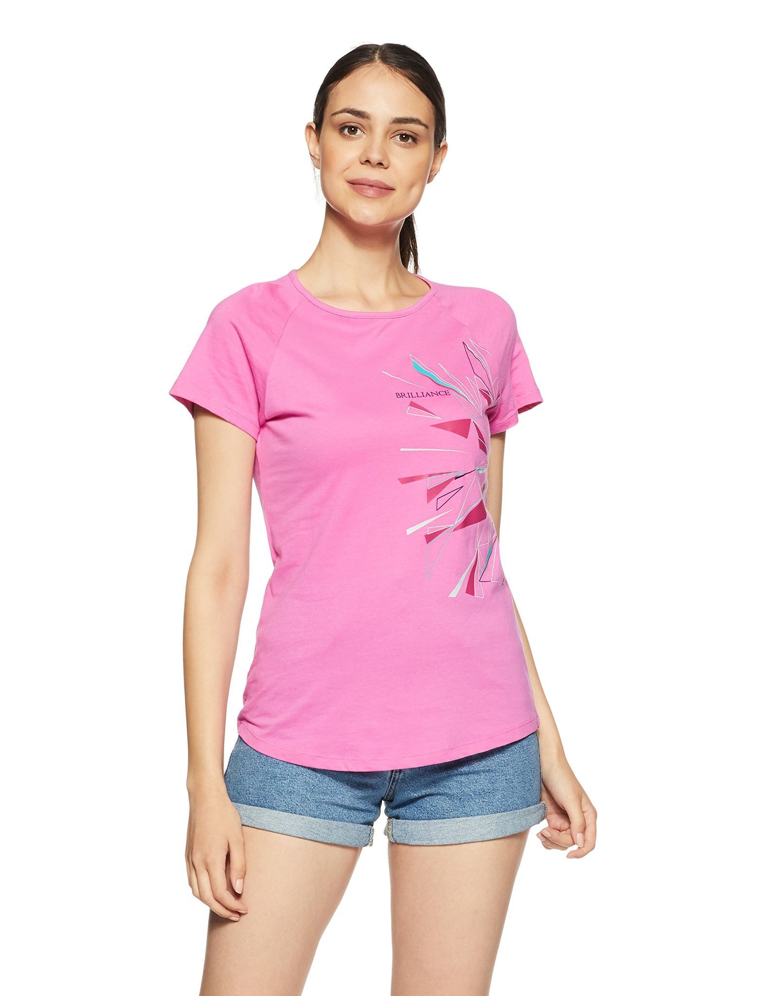 Enamor Women's Cotton Top (EE000E021PPKL_Phloxpink_L)
