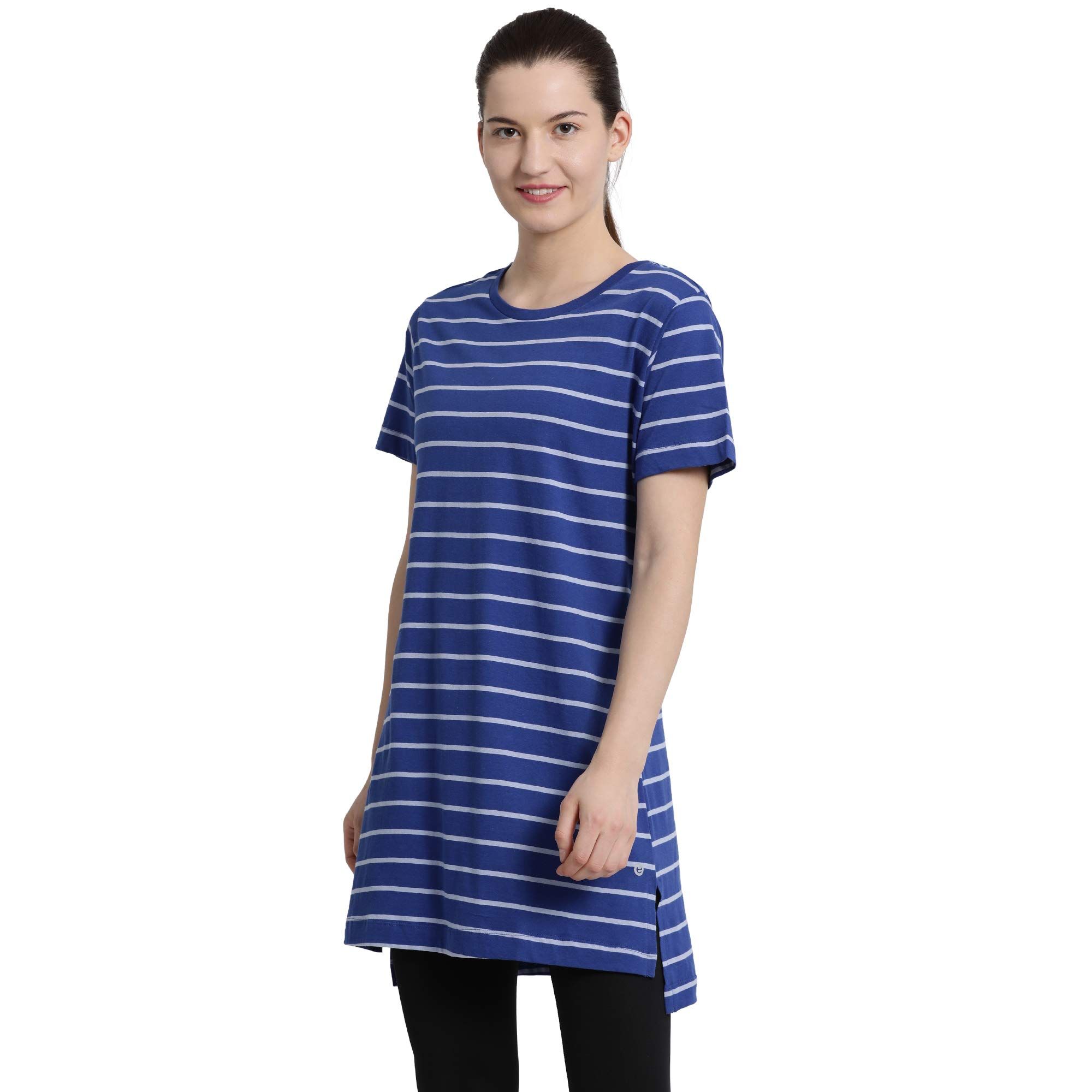 Enamor Essentials E061 Women Night Dress Cotton Tunic Tee