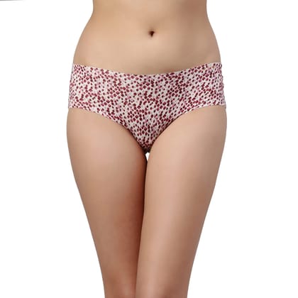 Enamor Women's Mid Waist Full Coverage 100% Cotton Crotch Hipster Panty (Pack of 1) - PH40(PH40-Rosewatercombo-XXL)
