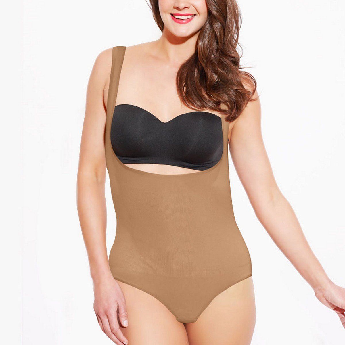 Enamor Women's Torso Slimmer (BS07_Buff_XXL)