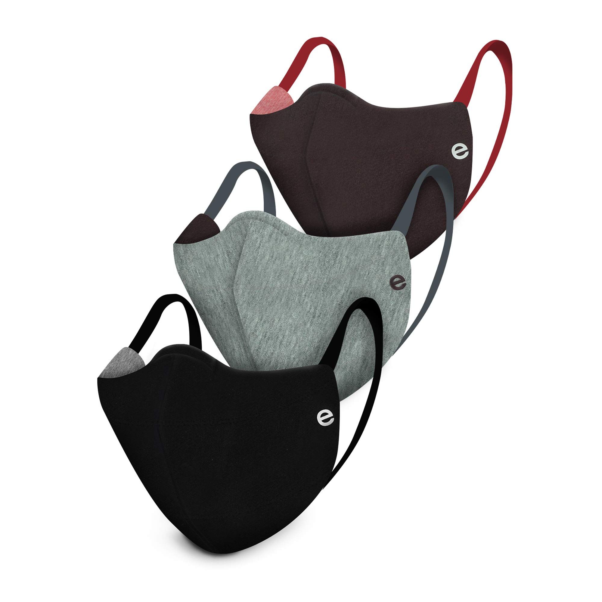 Enamor MA01 REVERSIBLE MASK : 4-Layer Cotton Adult Mask (Pack of 3)
