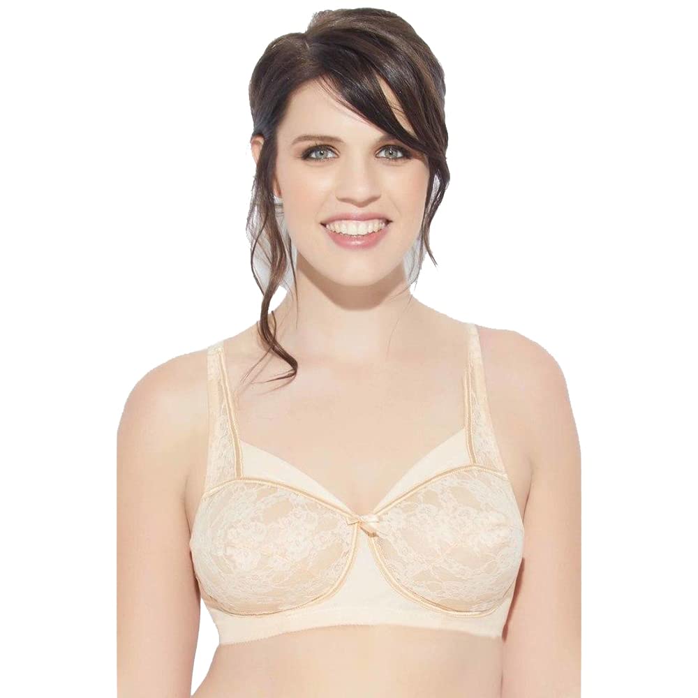 Wired Fixed Strap Non-Padded Women's Lace Bra
