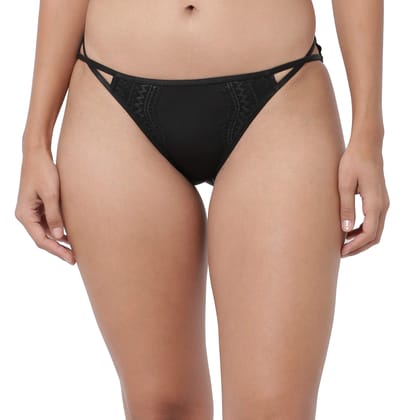 Enamor Womens Solid Bikini Briefs