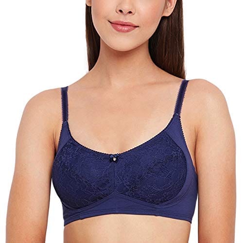 Enamor A052 Shaper Lace Bra - Non-Padded Wirefree High Coverage