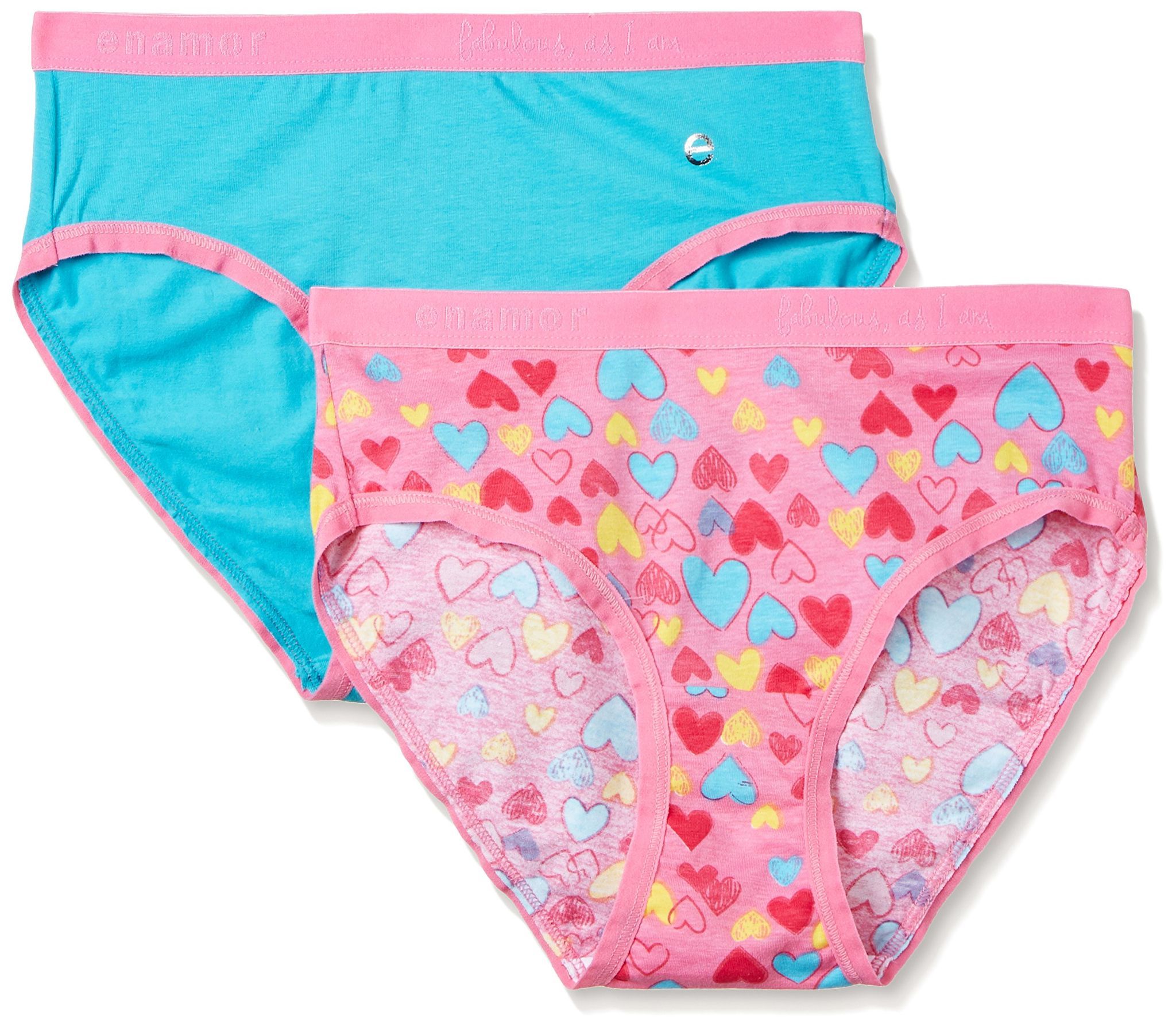 Enamor Women's Cotton Pack of 2 Mid Waist Brief
