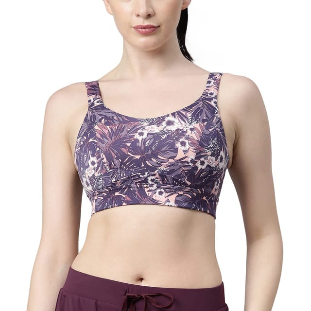 Enamor Non-Wired Strapless Lightly Padded Women's Sports Bra (Lilac,32D)