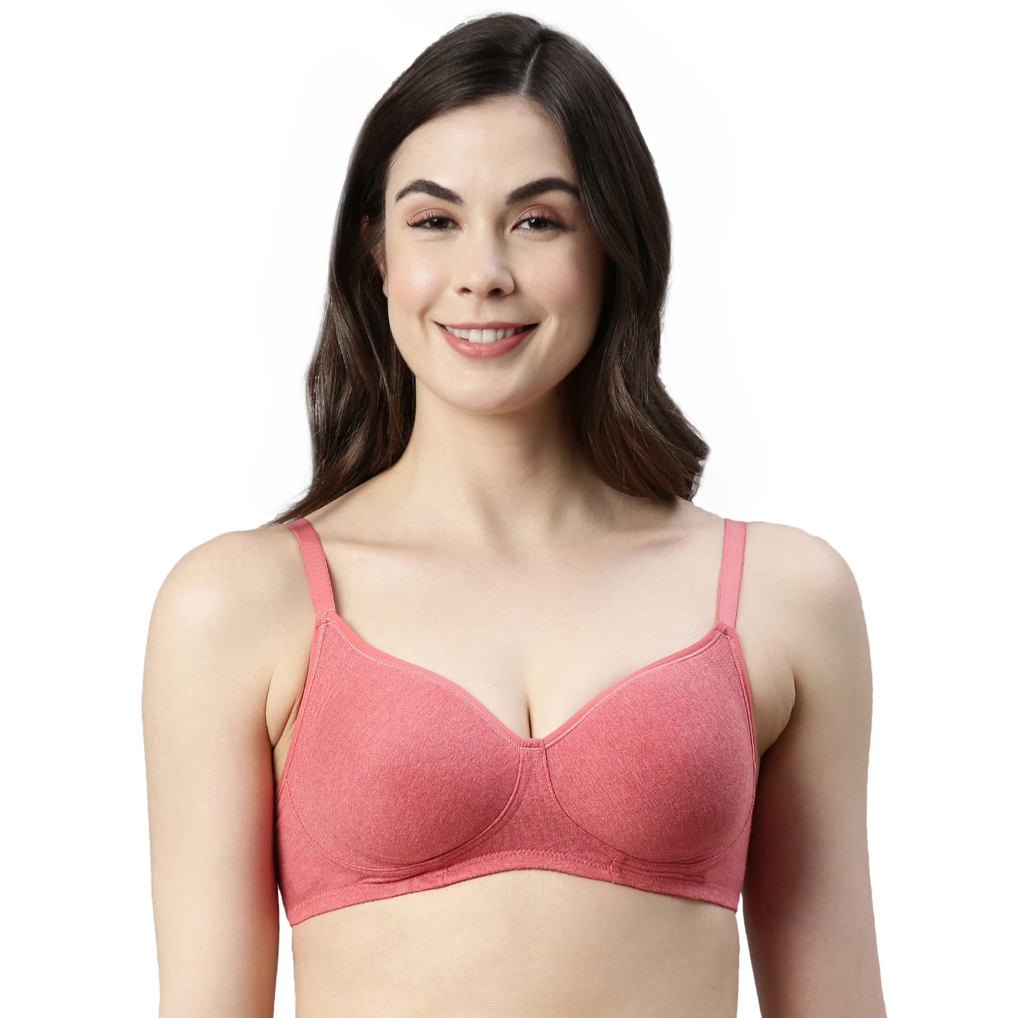Enamor A042 Side Support�Shaper�Stretch�Cotton Everyday Bra -  Non-Padded,�Wire