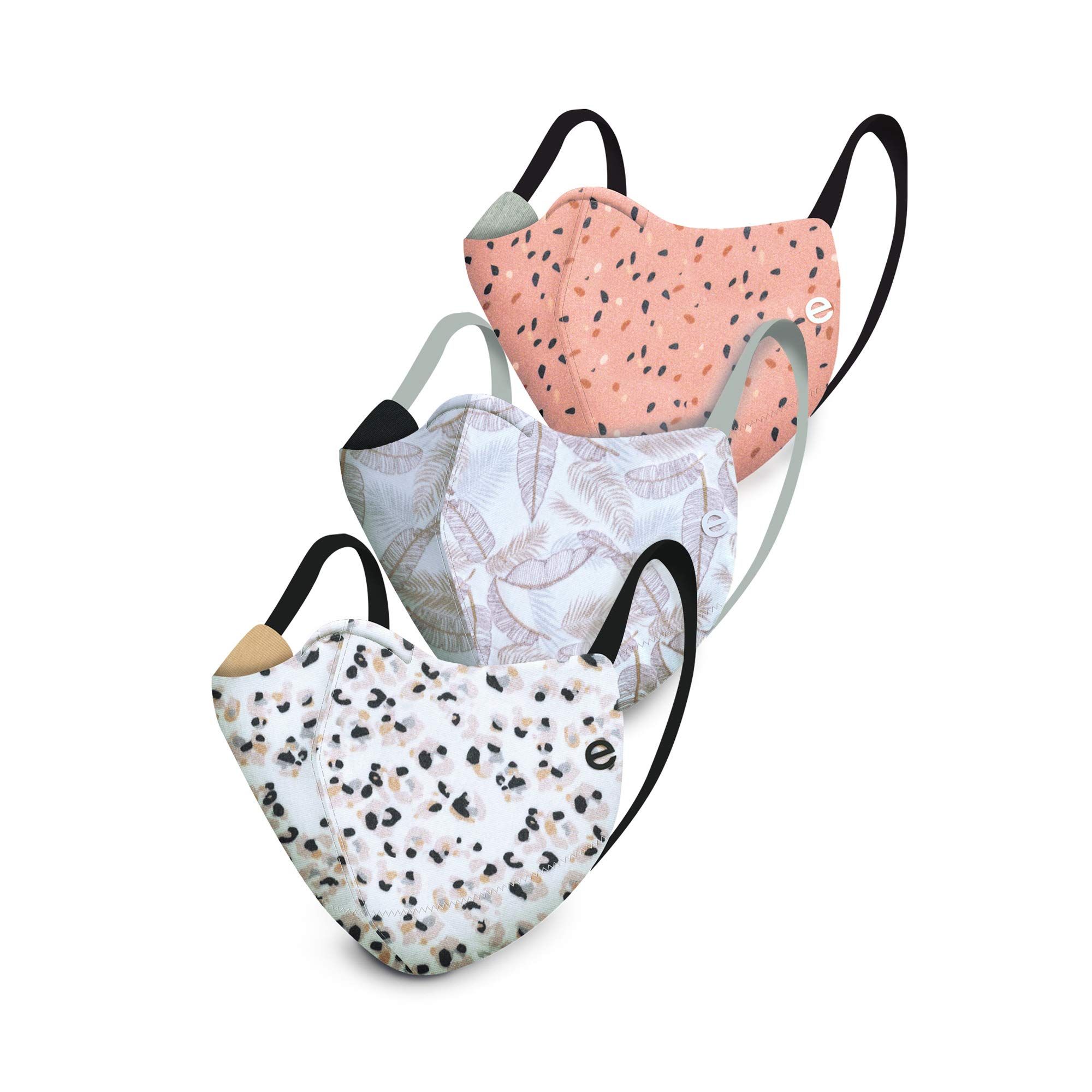 Enamor Unisex-Adult Cotton Face Mask (EF3COMA01CB7M_Multicolour_M (Pack of 3))