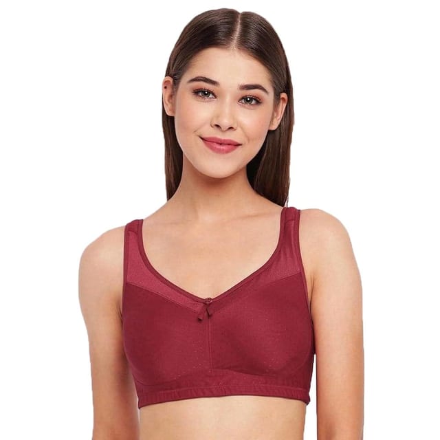 Enamor Non-Wired Racerback Strap Non Padded Women's Every Day Bra  (MASTC_THRED_DSTONE,36Z)