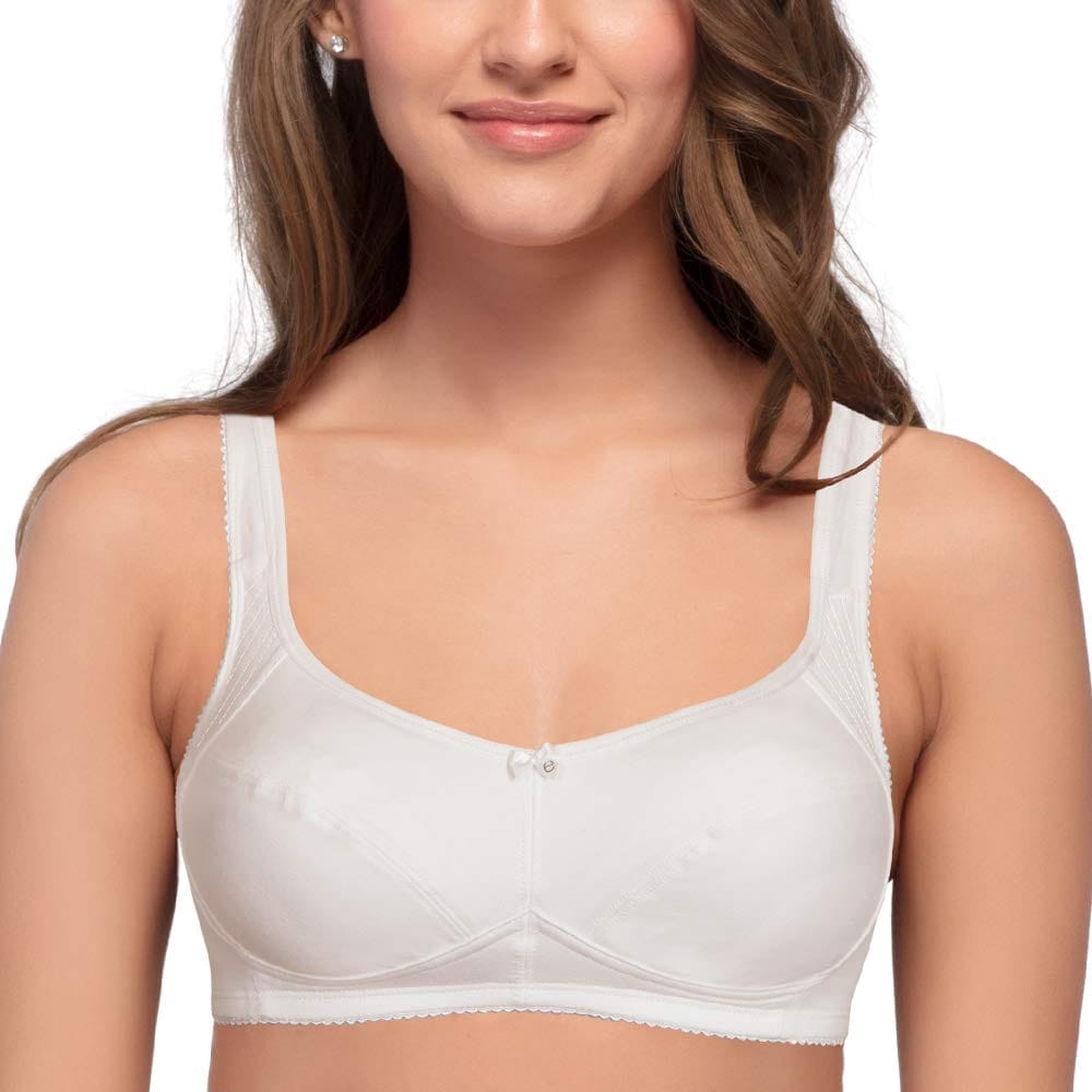 Enamor A053 Side Shaper Cotton Balconette Bra � Non-Padded, Wirefree & High Coverage