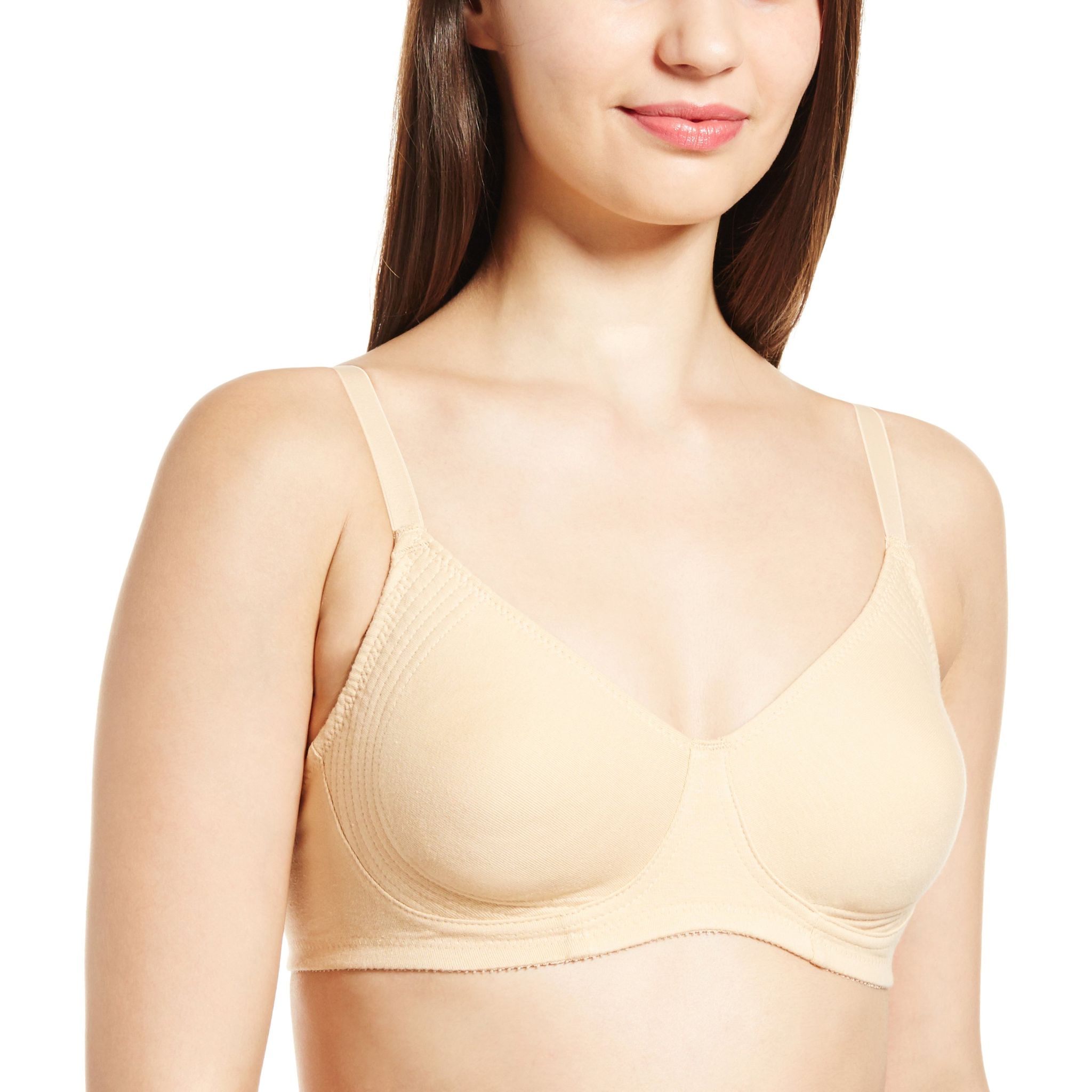 Enamor Women's Non-Wired Bra -32C (Skin)