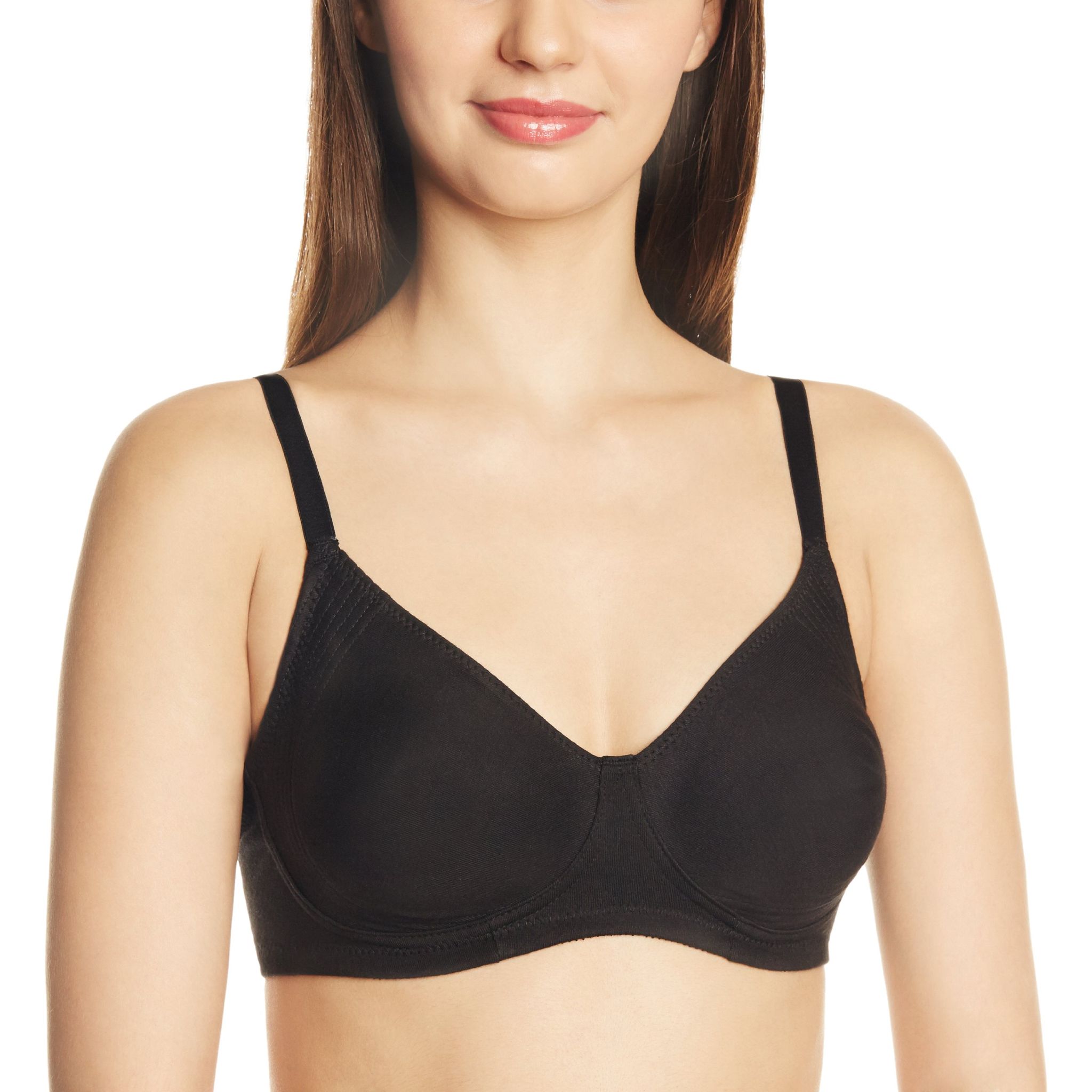Enamor Women's Non-Wired Bra -42B (Black)