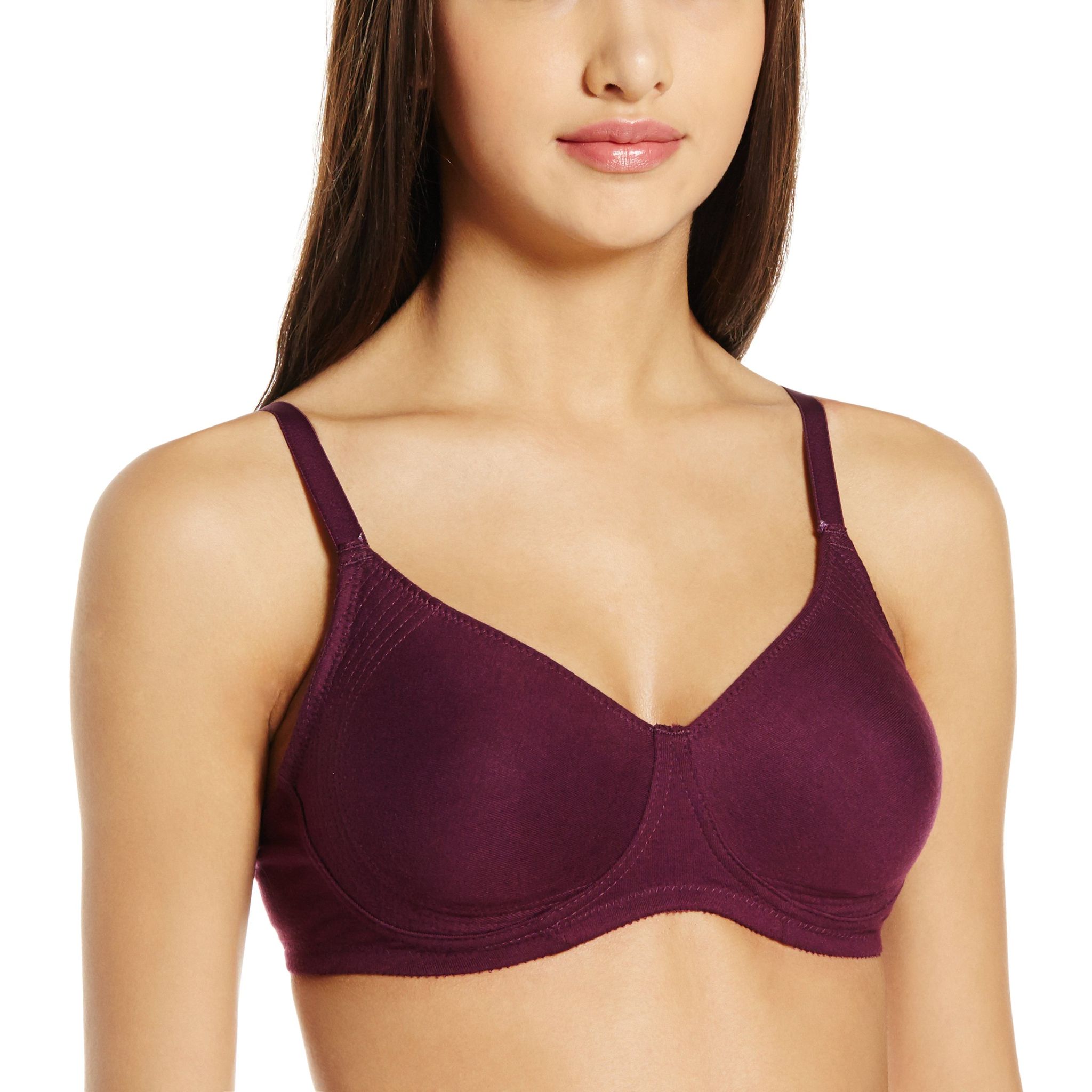 Enamor Women's Non-Wired Bra -32B (Purple)