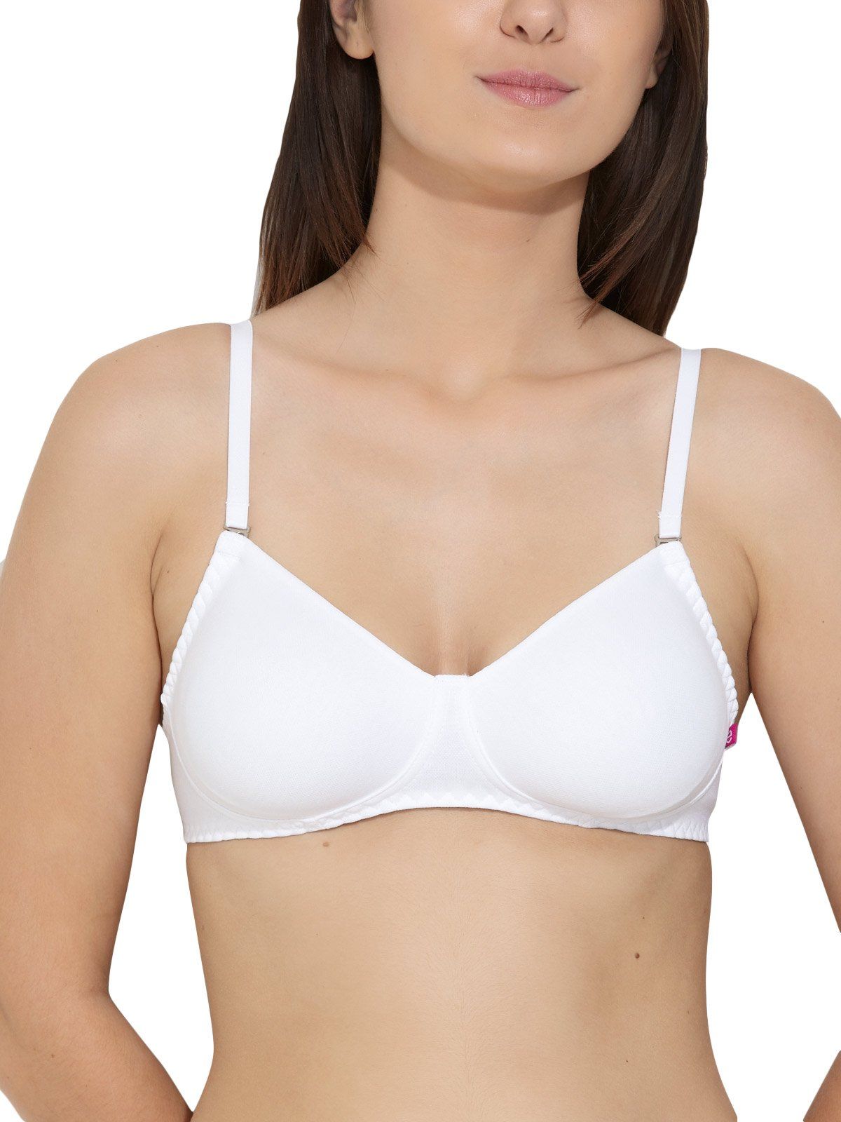 Enamor Non-Padded Wirefree T-Shirt Bra (AB62_White_32C)