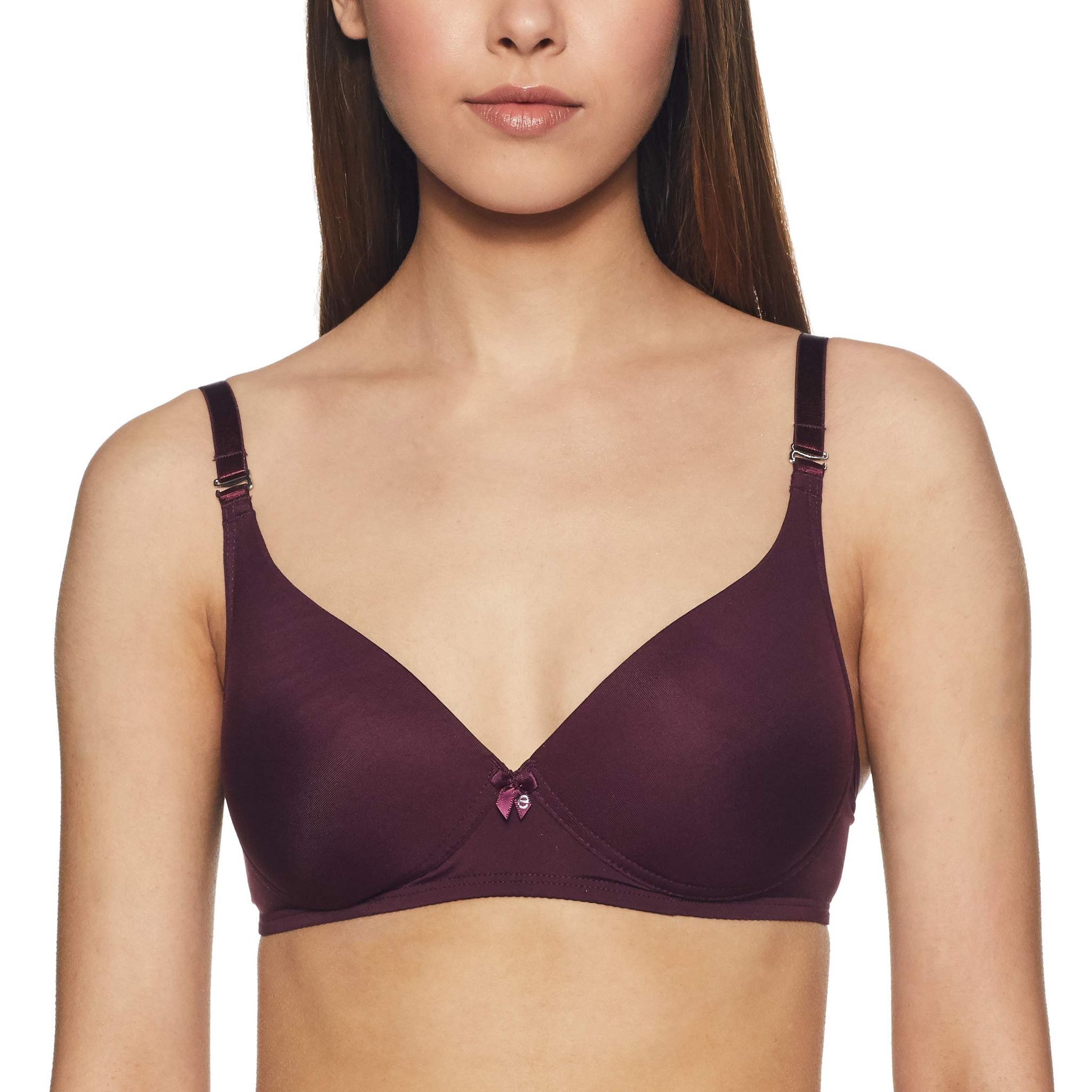 Enamor F023 Perfect Plunge T-shirt Bra� Padded, Wirefree & Medium Coverage