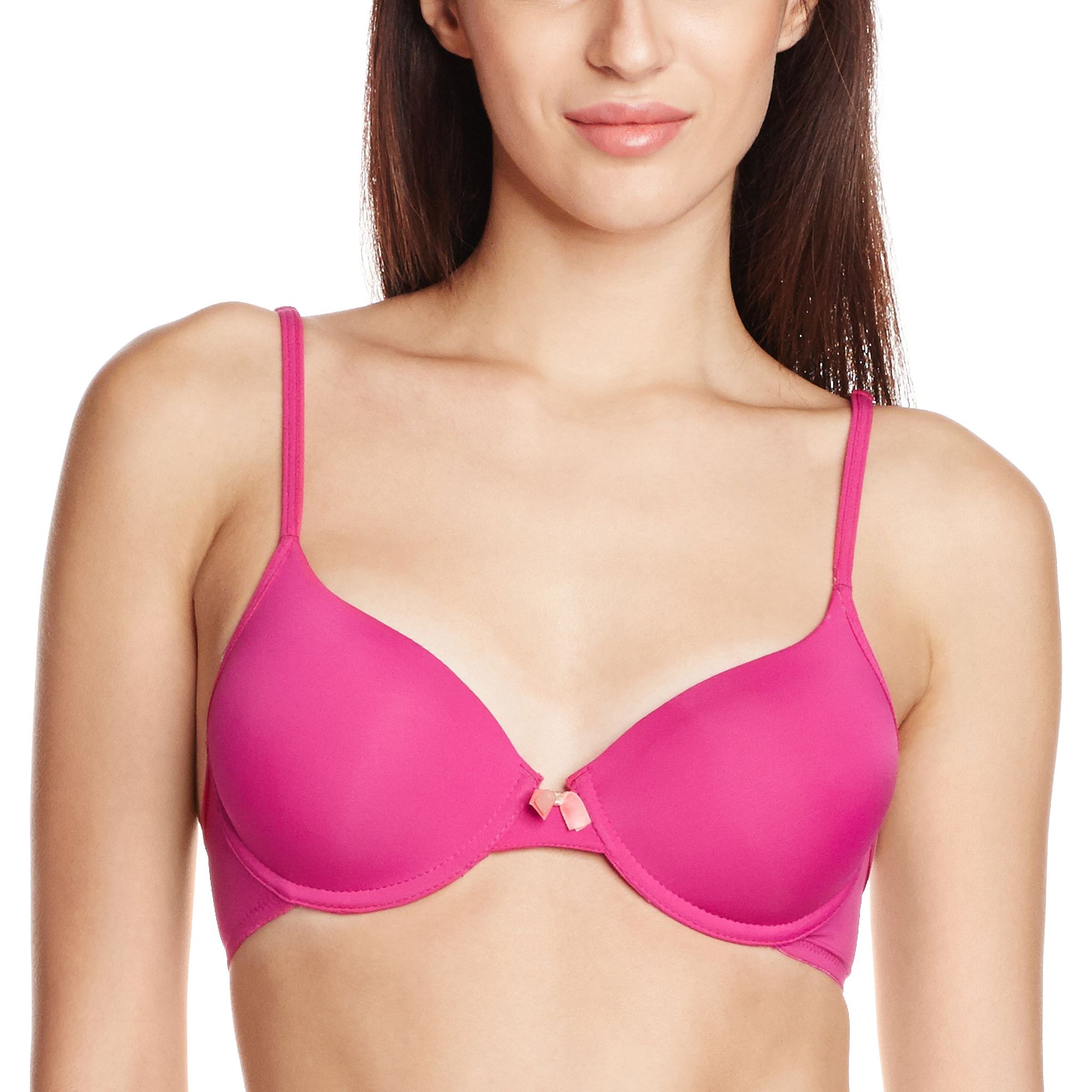 Enamor F072 T-Shirt Plunge Bra - Padded Wired Halter Strap Bra