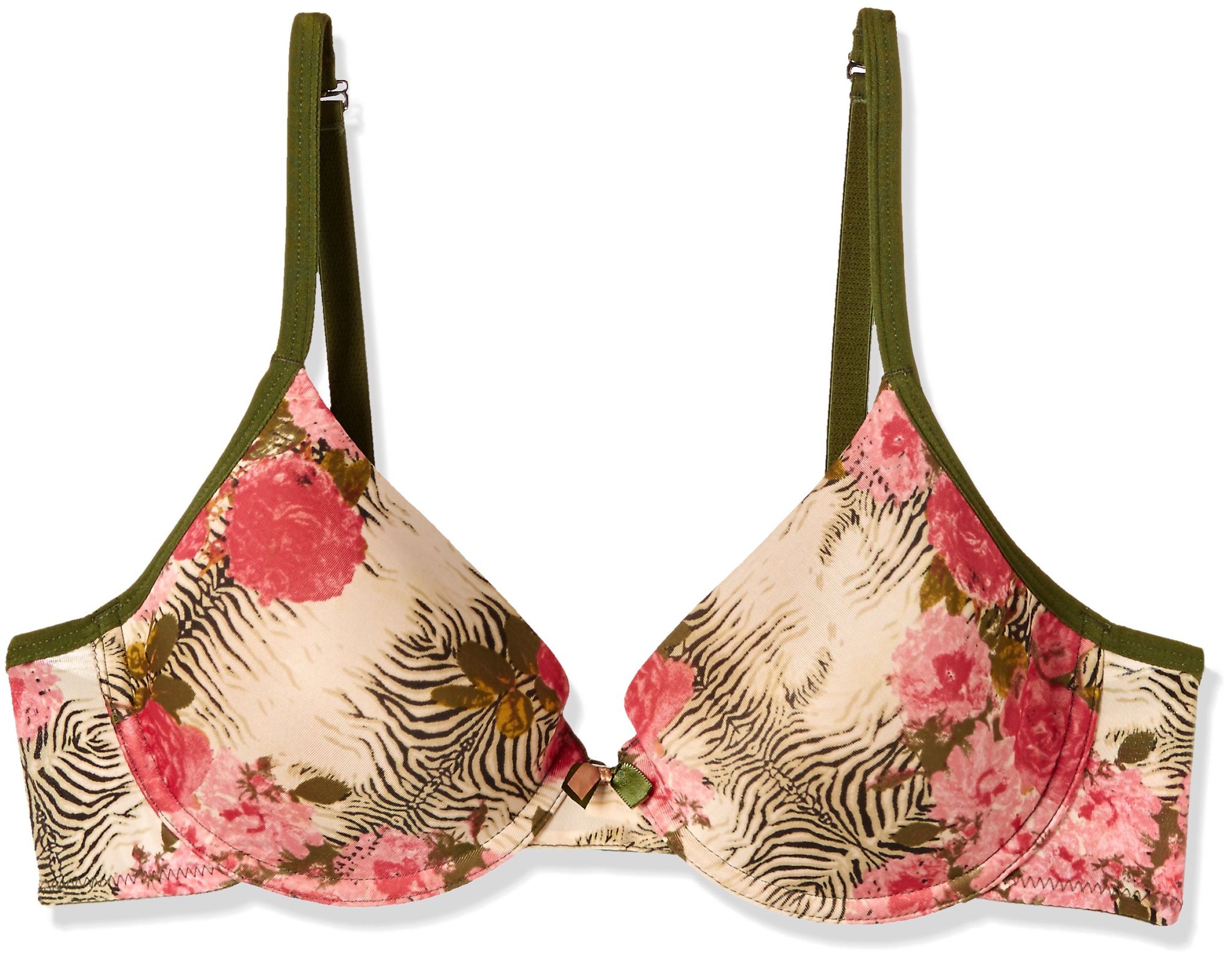 Enamor Womens Padded Wired Solid T-Shirt Bra (Brown_36)
