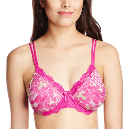 Enamor Non-Padded Wired Plunge Bra (F063_Cheetha Lilly Print_38B)