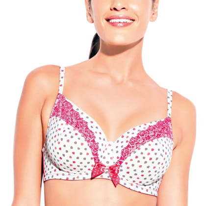 Enamor Non-Padded Wired High Coverage Bra (FB13_Scribble Print_34B)