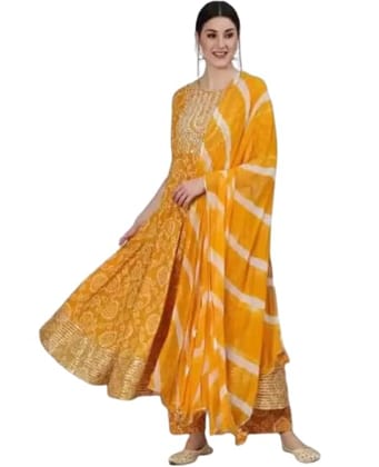 TRISHIKHA Womne's Cotton Anarkali Kurta