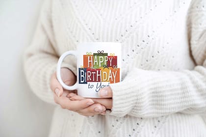 LOOPS N KNOTS Ceramic Coffee Mug for Happy Birthday Day Gift for Dad Mom Boss or Friend & Family Ceramic Coffee Mug | Gift (11 Oz Cup)