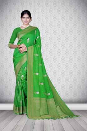 Green South Silk Saree