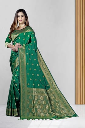 Green Soft Silk saree